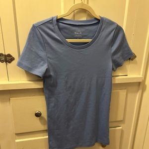J. Crew perfect tee in perwinkle blue. Size S. Only worn 2x like new